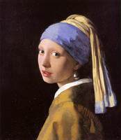 《戴珍珠耳環的少女》（約1665年）是維米爾的終生代表作--摘自網路