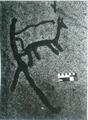 瑞典鞋匠岩版畫的局部，主題明顯是在描繪一個人獸交的場面。創作年代可能為青銅時代，約公元前1000年。基督教得勢後，人獸交被視為十惡不赦的罪刑，當事人與他的動物情人往往一起被處以極刑。