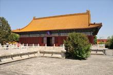 圖5，北京故宮中展示中國歷代書畫作品（包括本文討論之《四景山水》）的武英殿，位於原紫禁城格局之西南隅