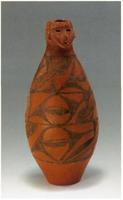 圖7 仰韶文化，《女陰紋人面瓶》，高31.8公分，甘肅省秦安縣大地灣出土