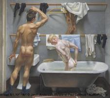 Paul Cadmus (1904-1999)The Bath1951Tempera on cardH. 36.4; W. 41.4 cmNew York, Whitney Museum of Ame