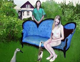 2-Xevi Sola《憂鬱的新娘-Melancholic Bride》，油彩、畫布，86x116cm，2014。
