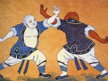 圖3. 中國武術的博大精深與歷史久遠，歷經不知幾世紀的少林壁畫至今還被保留著。 圖片來源：河南嵩山少林寺武僧學校招生網 