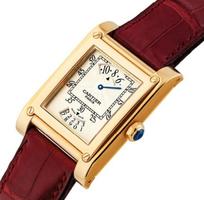 卡地亞型號2523玫瑰金18K腕錶