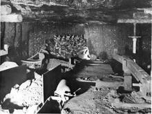 No. 20 Colliery, 1959. Joy Continuous Miner in operation at the coal face.
