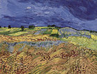 梵谷（Vincent Van Gogh）的《麥田》1888。（蘇富比）